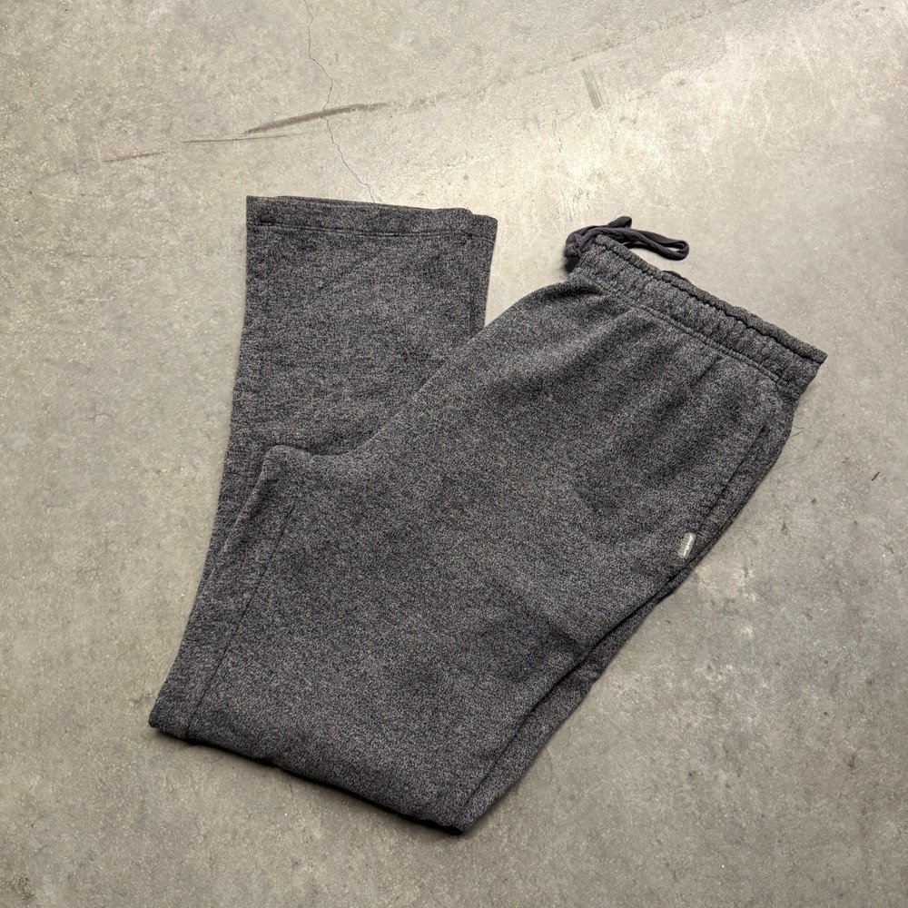 Eddie Bauer Mens Charcoal Gray Heathered Pajama Lounge Pants Large Drawstring